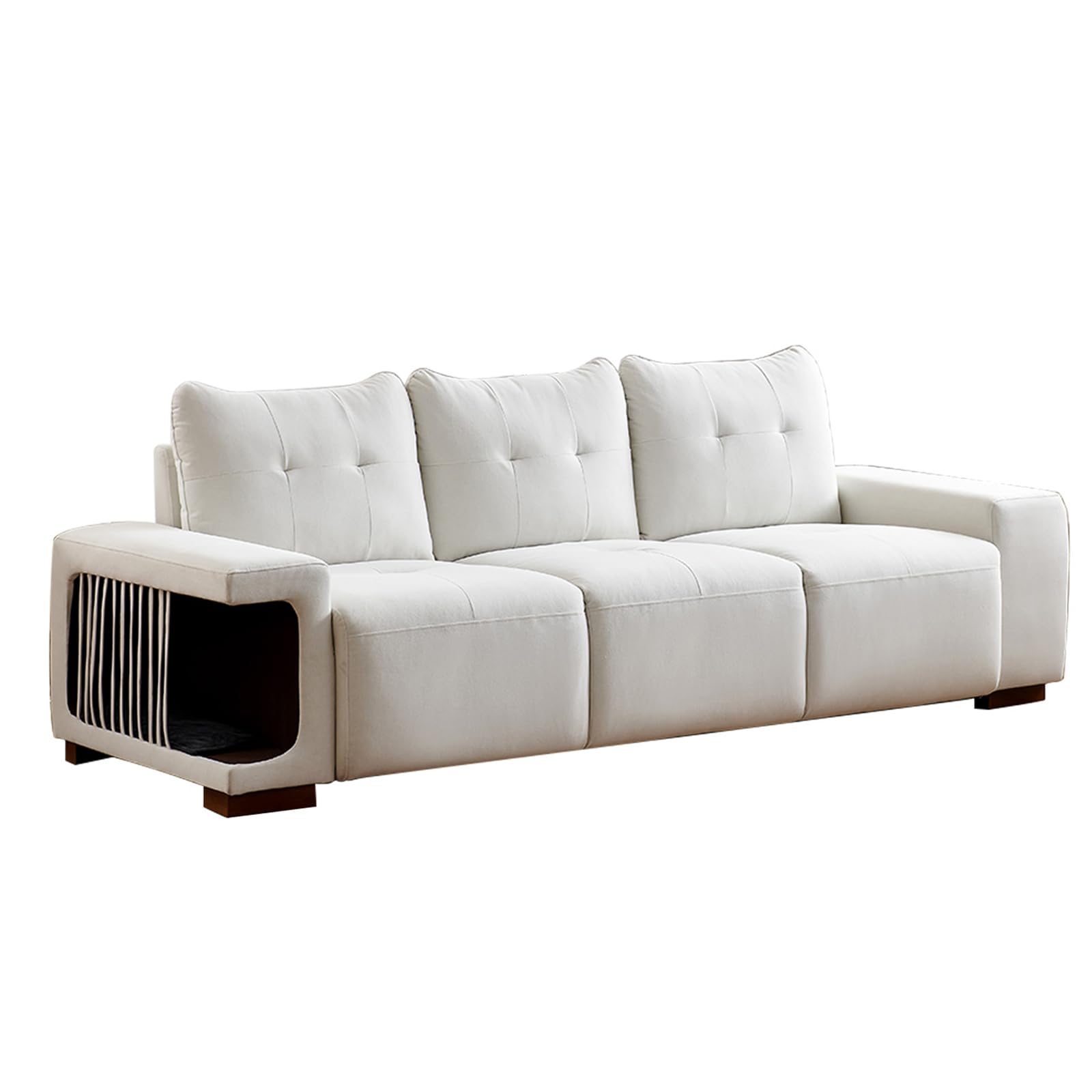 Amazon.com: TXFTRR Deep Seat Sofa - 3 Seater Couch with Cat